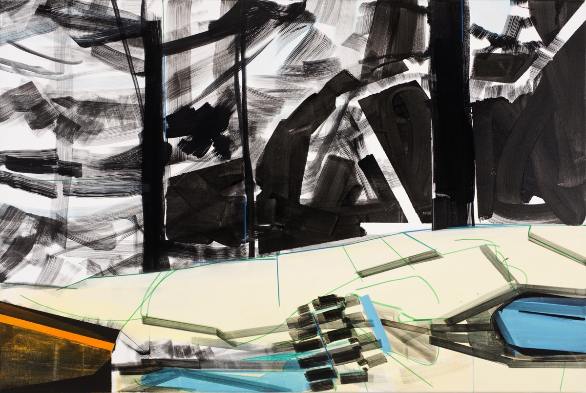 Wald, 100 cm x 150 cm, Acryl auf Leinwand, 2012