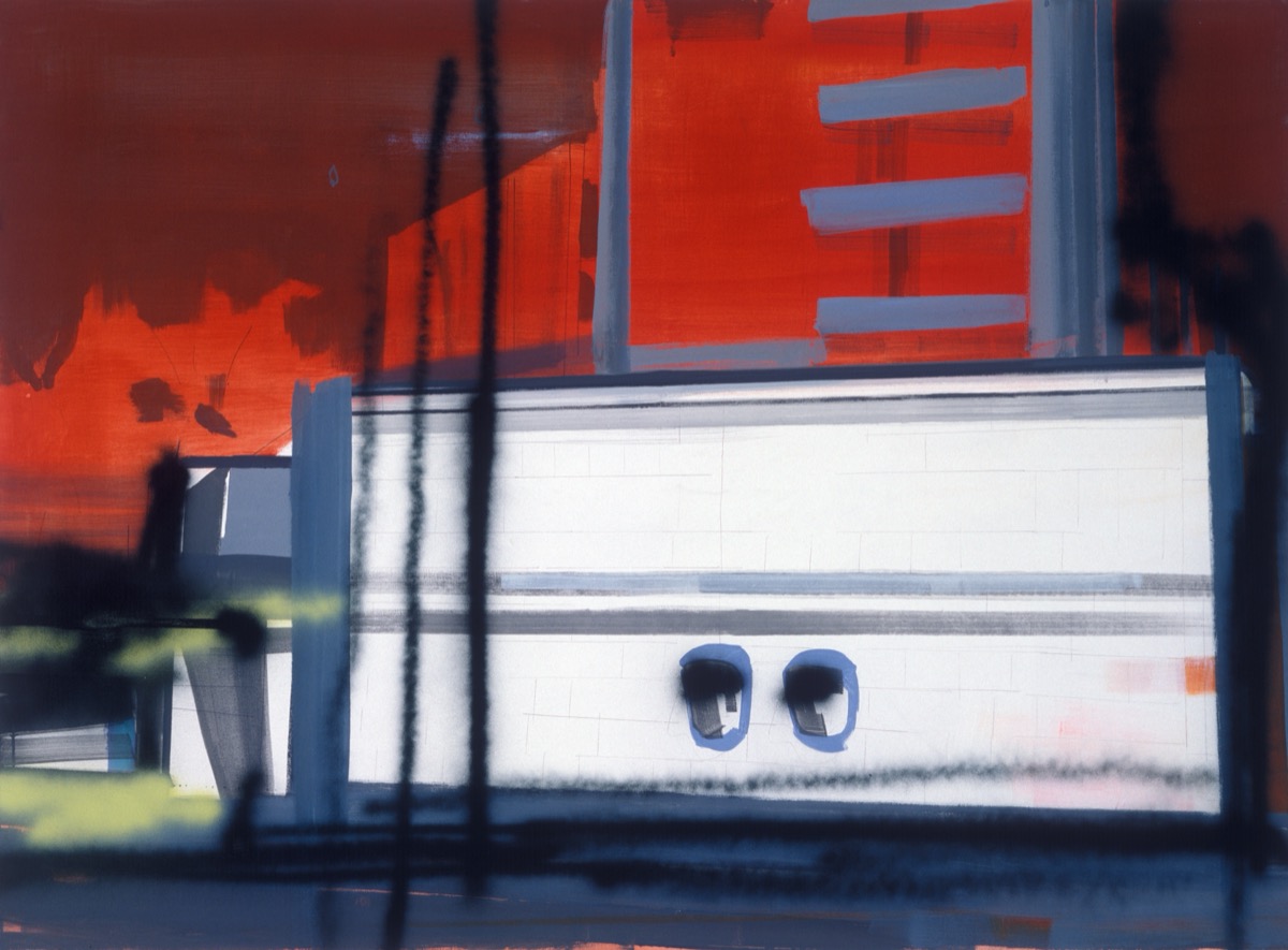 Dynamo, 130 cm x 165 cm, Acryl, Lack, Öl auf Leinwand, 2003