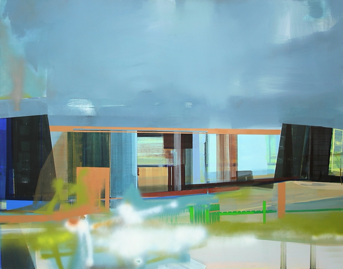 Basar, 140 cm x 180 cm, Acryl, Lack, Öl auf Leinwand, 2004