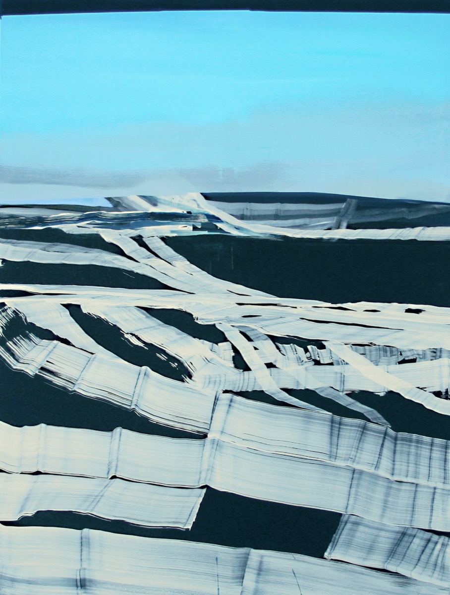 Nachtflug, Acryl, Öl auf Leinwand, 185 cm x 145 cm, 2007